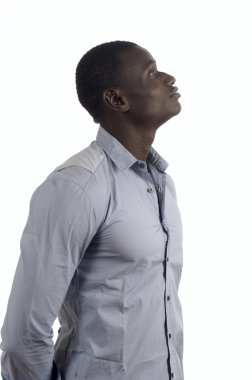 siyah bir adam portresi