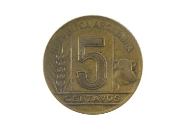 Beş centavos 1945, Arjantin'in olf sikke