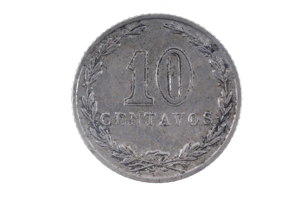 Παλαιό νόμισμα Αργεντινή 10 σεντάβο — Φωτογραφία Αρχείου