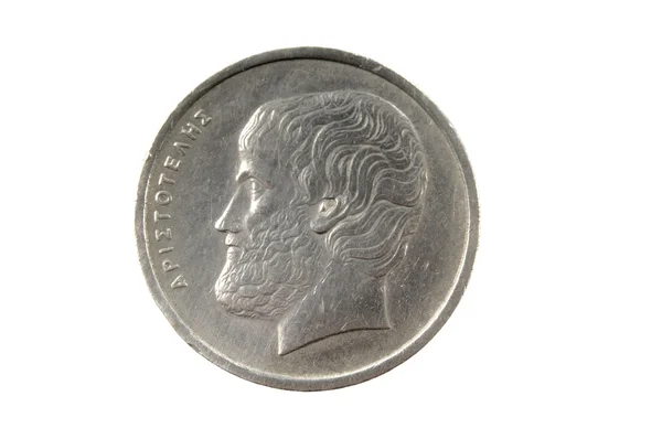 Görög Drachma érme, 5 drachma — Stock Fotó