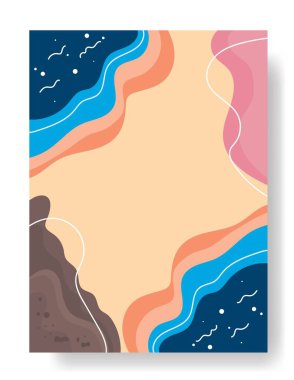 Rastgele soyut tasarımın harika bir renge sahip çizim vektörü grafiği. Duvar bezi tasarımı, kapak kitapları, poster dergisi tasarımı, dekorasyon vs. için uygundur.