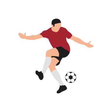 Topla hokkabazlık yapan bir adamın illüstrasyon vektör grafiği. İnternet sitesi, sunum ya da futbol hakkında her şey için mükemmel..