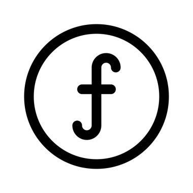 Aruba ve Hollanda Guilder para biriminin görüntü vektör ikonu. Satır biçimi simgesi. Beyaz arkaplanda vektör çizimi izole edildi. Web sitesi veya uygulama tasarımı için mükemmel.