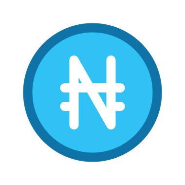 Nijerya Naira para biriminin görsel vektör ikonu. Doldurulmuş satır biçimi simgesi. Beyaz arkaplanda vektör çizimi izole edildi. Web sitesi veya uygulama tasarımı için mükemmel.