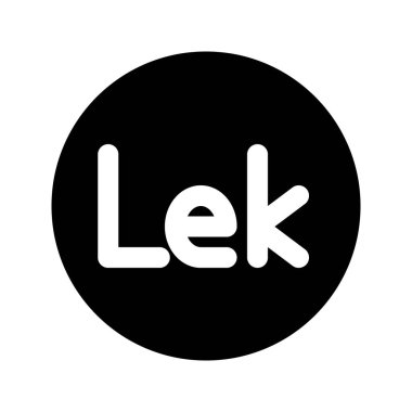 Arnavutluk Lek para biriminin PrintIllustration vektör grafik simgesi. Katı Biçim Simgesi. Beyaz arkaplanda vektör çizimi izole edildi. Web sitesi veya uygulama tasarımı için mükemmel.