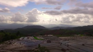 Hava atış pirinç alan, Chiang Mai, Tayland