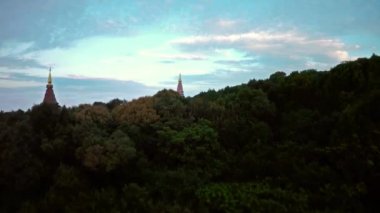 Doi Inthanon Chiang Mai, Tayland, Thailand, havadan görünümü