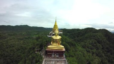 Phrae, Thailand, dağ tapınak çevresinde hava atış.