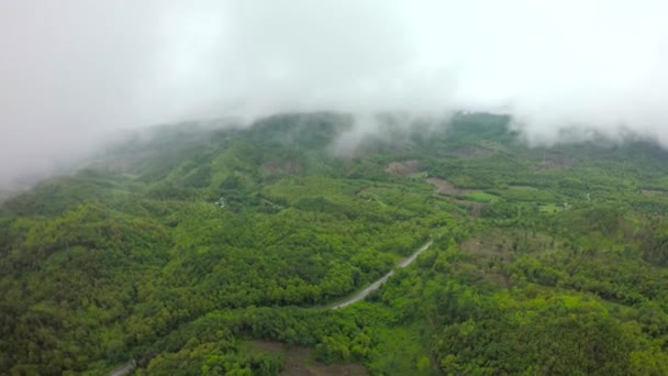 Aerial Shot Road in mountain. — Stock Video