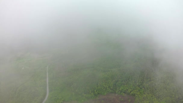 Luchtfoto Shot Road in Bergen. — Stockvideo