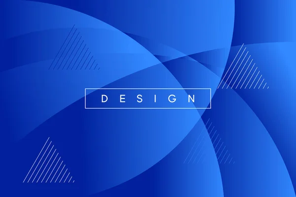 Blauer Hintergrund Mit Abstrakten Kreisen Geometrische Formen Modernes Element — Stockvektor