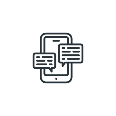 Mobil Sohbet Simgesi Taslak Biçimi