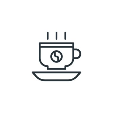 Kahve Kupası Simgesi Taslak Biçimi