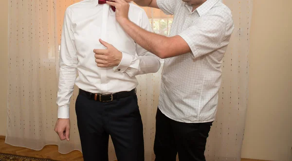 Wedding Ceremony Groom Preparations Details — Stock Photo, Image