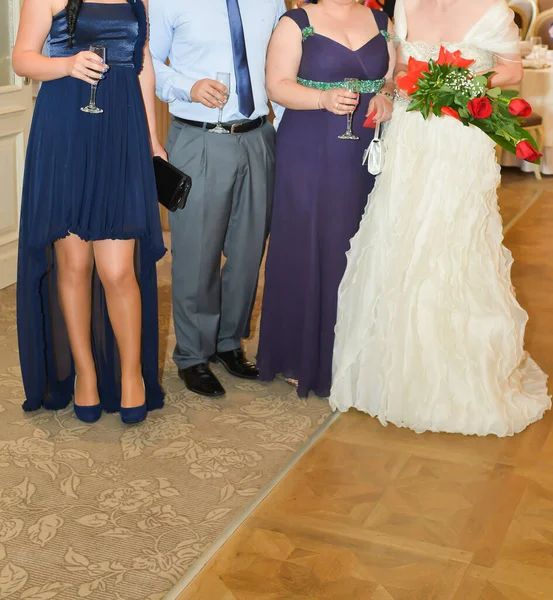 Convidados Que Chegam Cerimônia Casamento — Fotografia de Stock