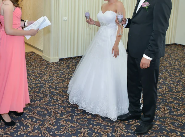 Convidados Que Chegam Cerimônia Casamento — Fotografia de Stock