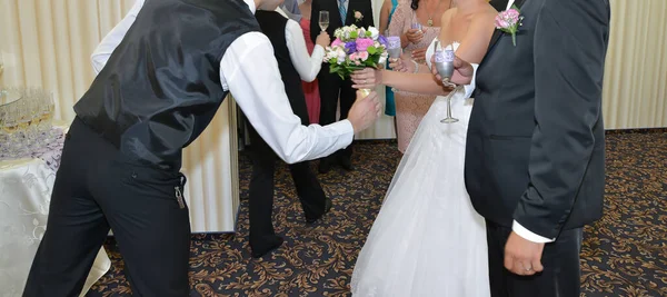 Oaspeții Care Sosesc Ceremonia Nuntă — Fotografie, imagine de stoc