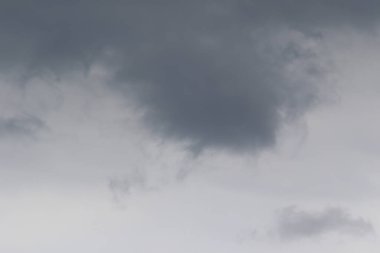 Gökyüzündeki fırtınalı kara bulutlar