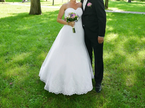 Bride Groom Outdoor Photo Shooting — Stock Photo, Image