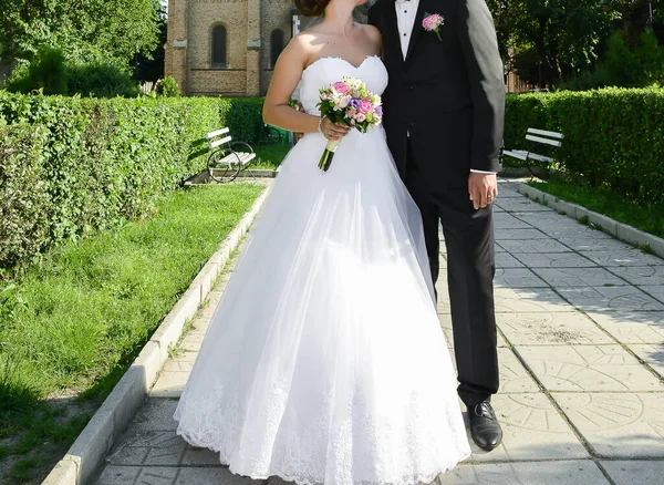 Bride Groom Outdoor Photo Shooting — Stock Photo, Image