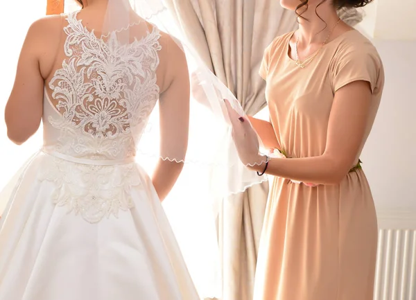 Detalles Preparación Novia Antes Ceremonia Boda —  Fotos de Stock