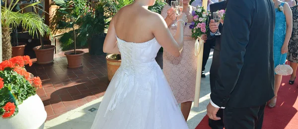Menyasszony Vőlegény Együtt Esküvő Előtt — Stock Fotó