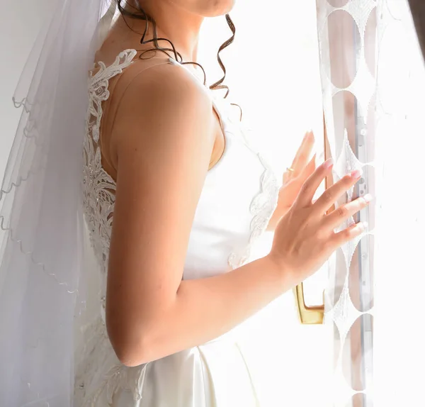 Bride Preparation Details Wedding Ceremony — Stock Photo, Image