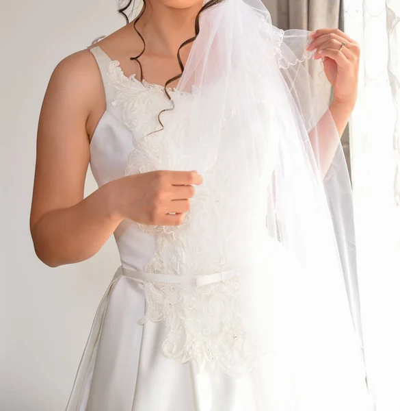 Detalles Preparación Novia Antes Ceremonia Boda — Foto de Stock