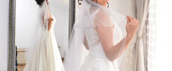 Details Zur Brautvorbereitung Vor Der Trauung — Stockfoto