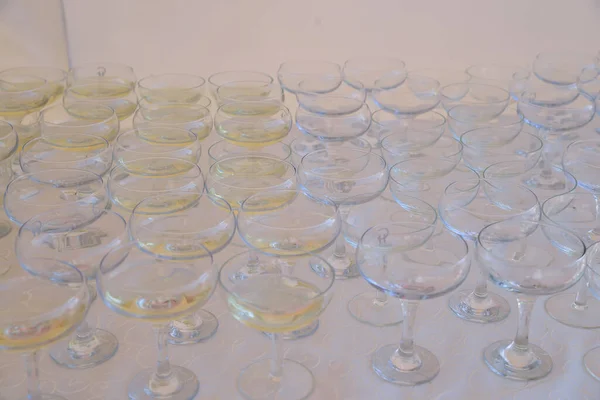 Sklenice Šampaňské Pro Svatební Hostinu — Stock fotografie