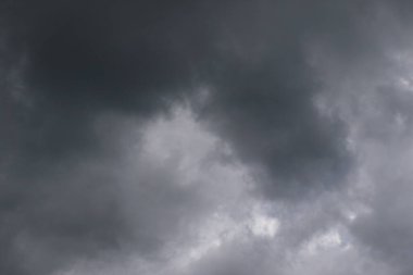 Yağmurlu bir günde bulut oluşumları