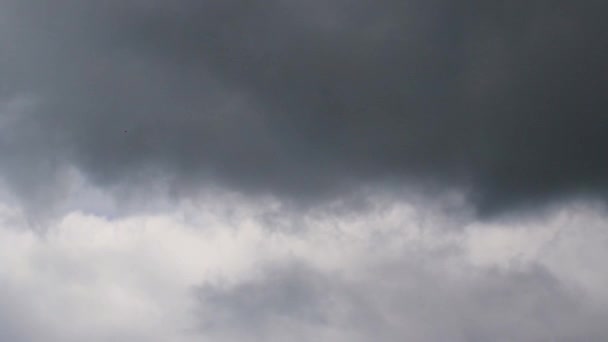 Nubes Oscuras Tormentosas Cielo — Vídeo de stock