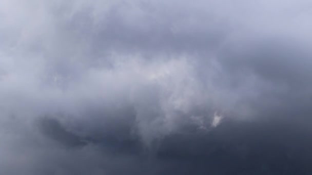 Stürmische Dunkle Wolken Himmel — Stockvideo