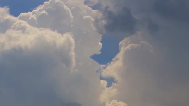 Stürmische Dunkle Wolken Himmel — Stockvideo
