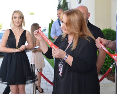 TIMISOARA, ROMANIA - 14 Mayıs 2019: Timisoara Moda Haftası İlk Açılış Töreni