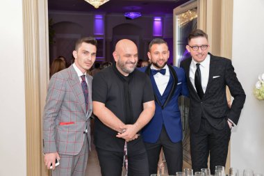 TIMISOARA, ROMANIA - 14 Mayıs 2019: Timisoara Moda Haftası 'na konuklar ve yetkililer geliyor 