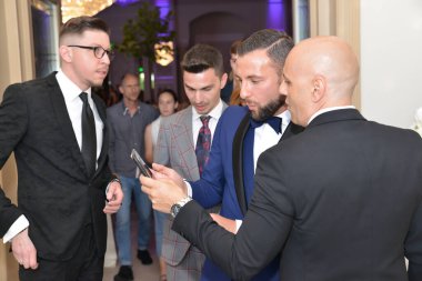 TIMISOARA, ROMANIA - 14 Mayıs 2019: Timisoara Moda Haftası 'na konuklar ve yetkililer geliyor 