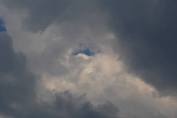 cloud formations on a rainy day