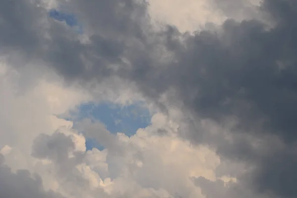 cloud formations on a rainy day