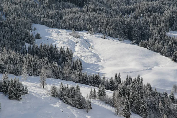 Χειμερινό Τοπίο Στο Grossarl Austia — Φωτογραφία Αρχείου