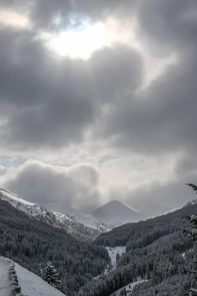 Зимовий Пейзаж Австрійських Альпах — стокове фото