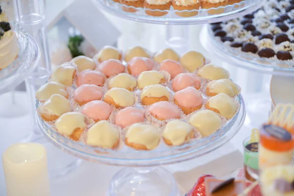 Sweets Cookies Arranged Table Wedding Reception — Stock Photo, Image