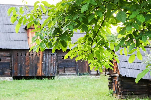Traditionele Oude Boerenwoning Details Sibiu Stad Roemenië Europa — Stockfoto