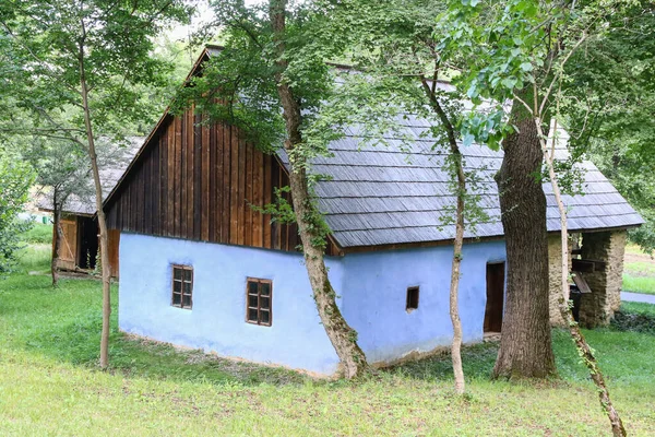 Traditionele Oude Boerenwoning Details Sibiu Stad Roemenië Europa — Stockfoto