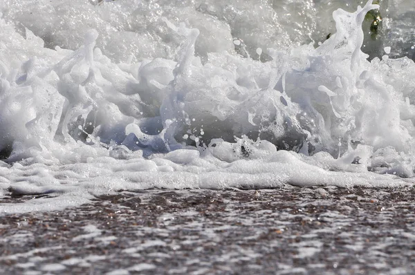 Океанічні Хвилі Морська Піна Бризки Води — стокове фото