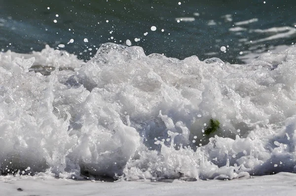 Океанічні Хвилі Морська Піна Бризки Води — стокове фото