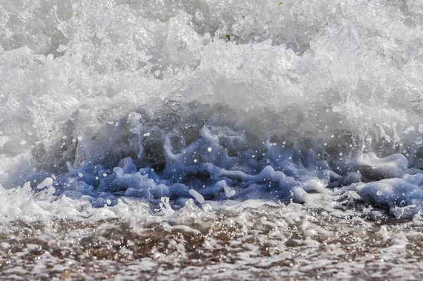 Ωκεάνια Κύματα Και Αφρός Θάλασσας Νεροποντή — Φωτογραφία Αρχείου