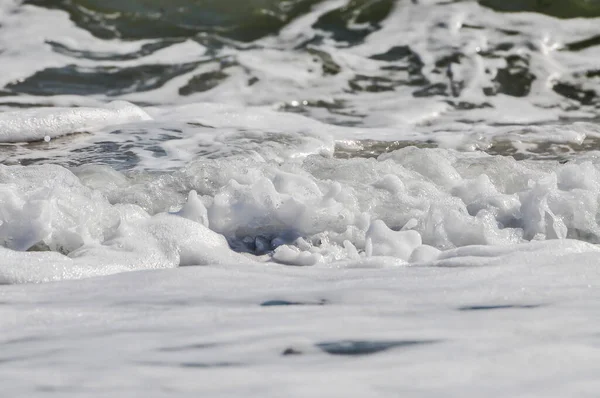 Oceánské Vlny Mořská Pěna Postříkání Vodou — Stock fotografie