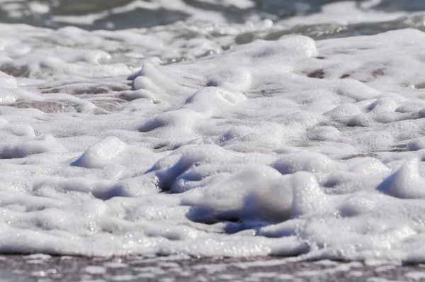 Ondas Oceano Espuma Mar Respingo Água — Fotografia de Stock