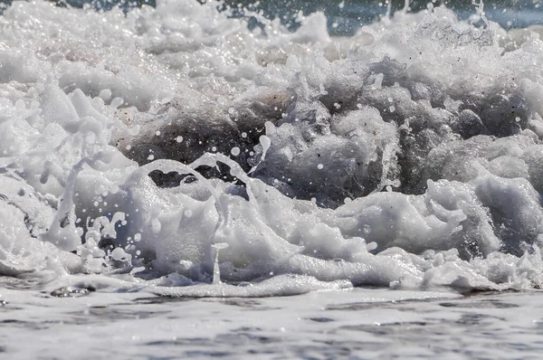 Океанічні Хвилі Морська Піна Бризки Води — стокове фото